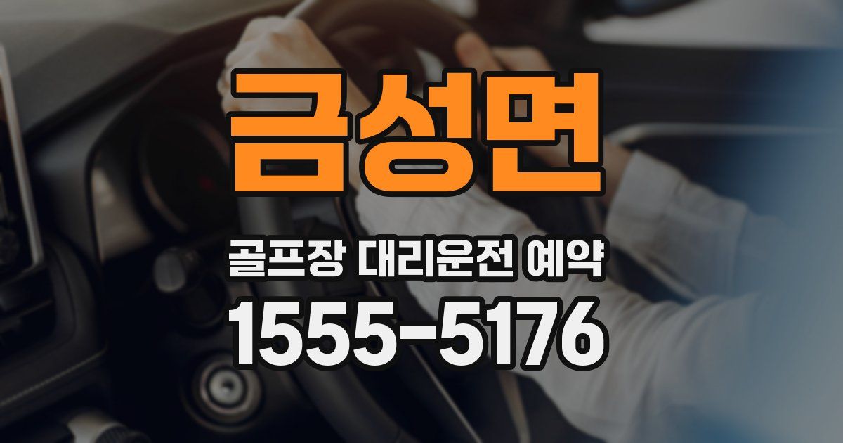 금성면 골프장 대리운전 예약