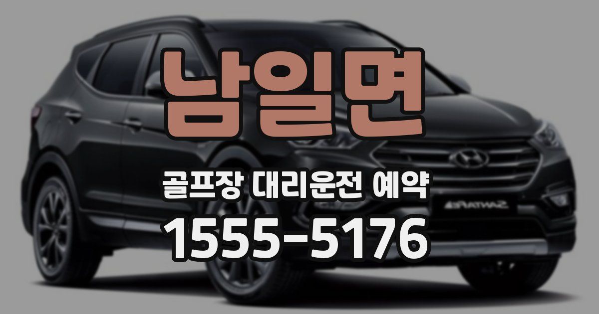 남일면 골프장 대리운전 예약