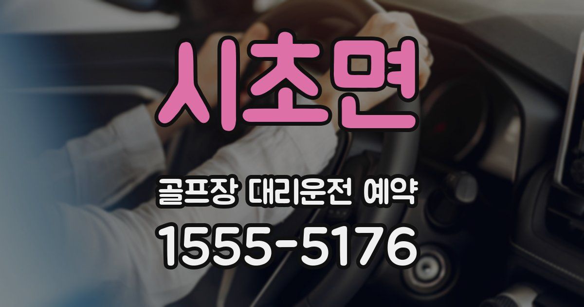 시초면 골프장 대리운전 예약