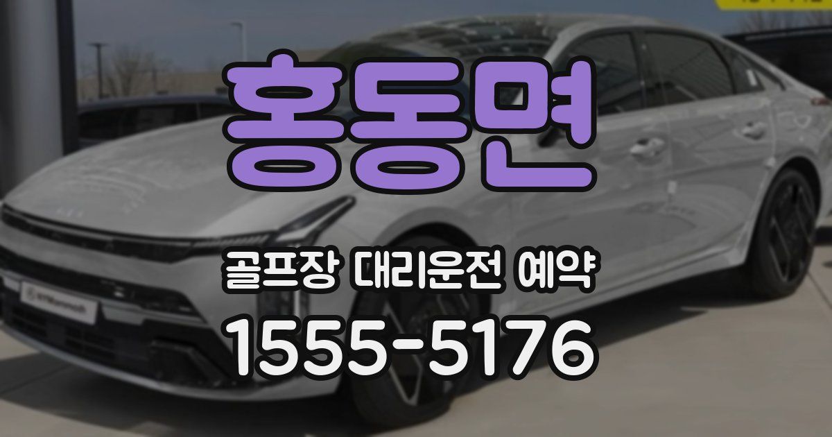 홍동면 골프장 대리운전 예약