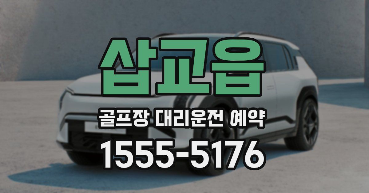 삽교읍 골프장 대리운전 예약