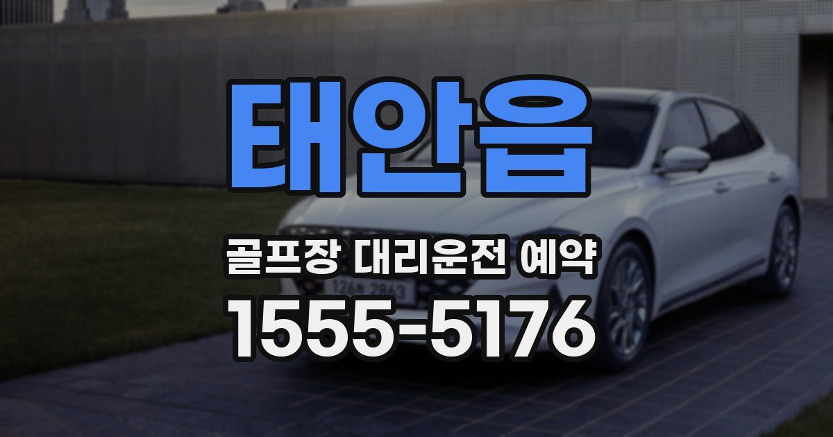 태안읍 골프장 대리운전 예약