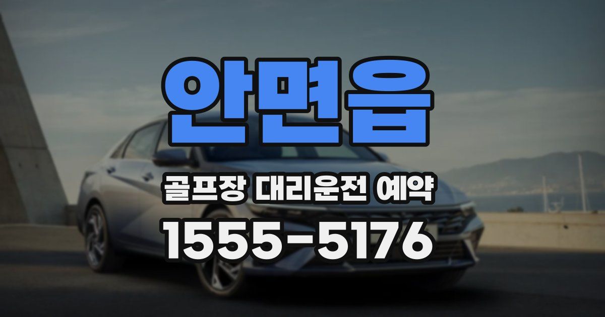안면읍 골프장 대리운전 예약