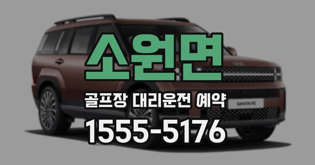 소원면 골프장 대리운전 예약