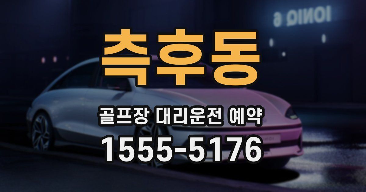 측후동 골프장 대리운전 예약