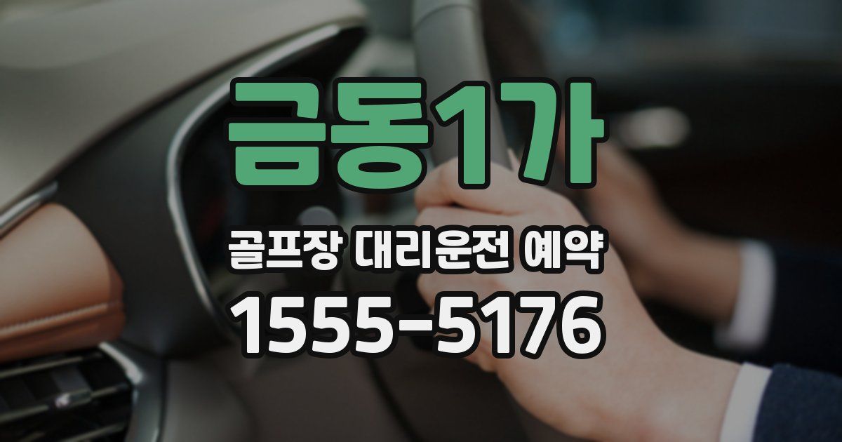 금동1가 골프장 대리운전 예약