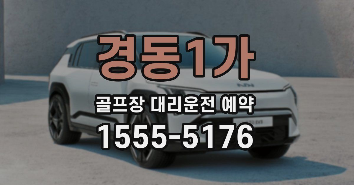 경동1가 골프장 대리운전 예약