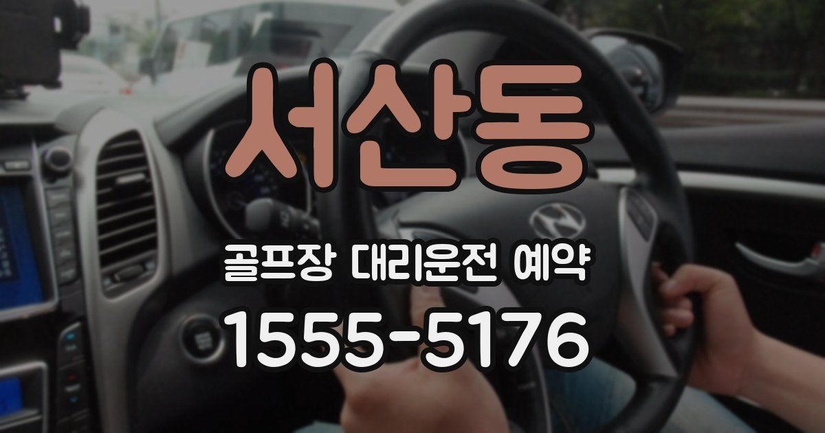 서산동 골프장 대리운전 예약