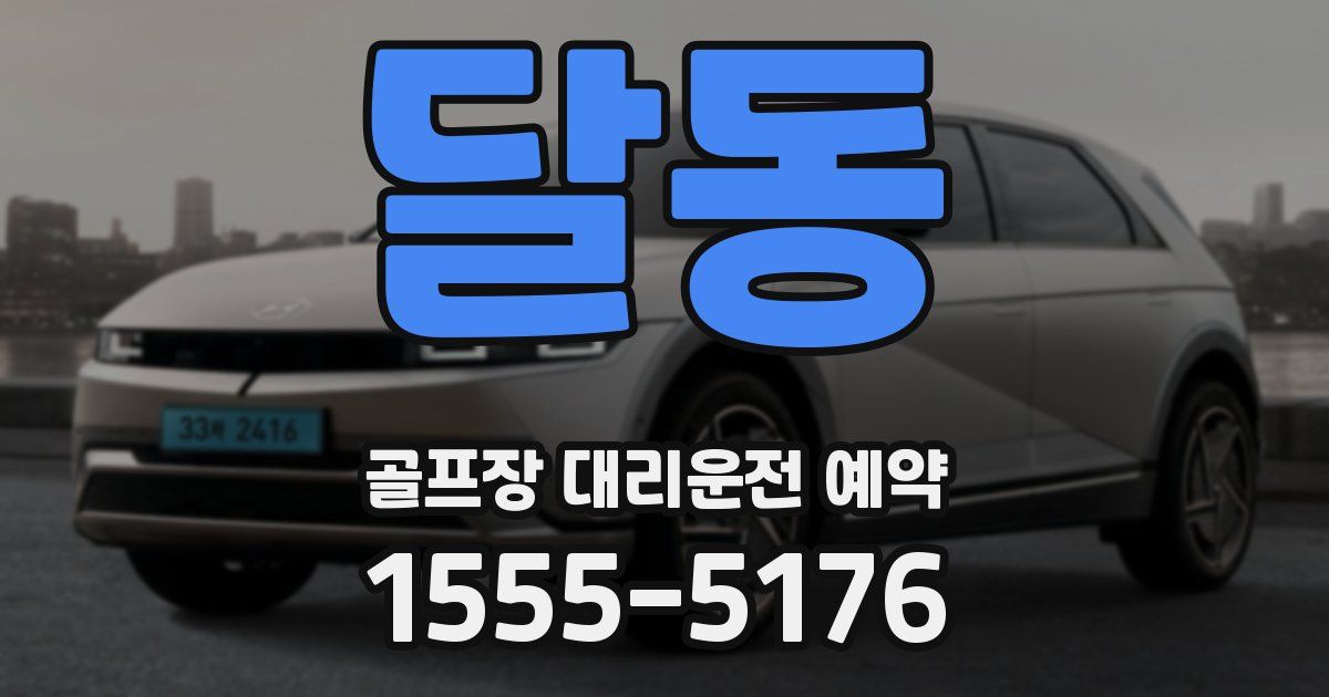 달동 골프장 대리운전 예약