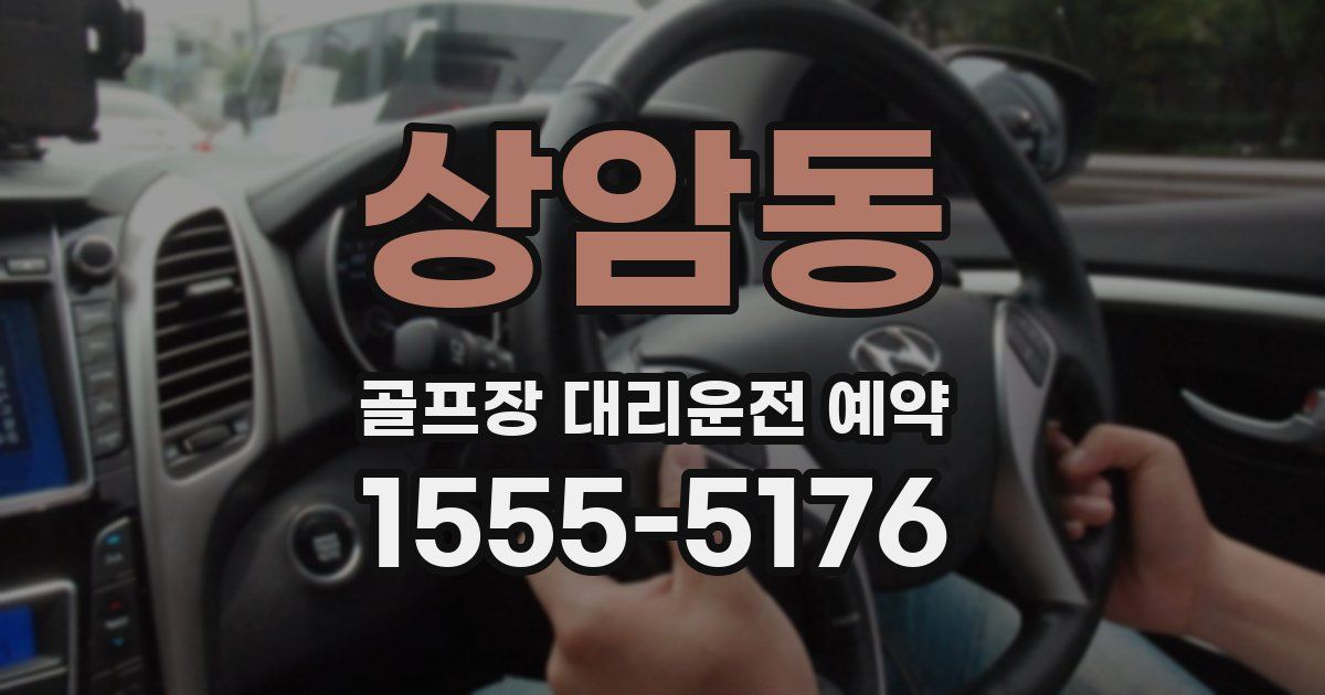 상암동 골프장 대리운전 예약