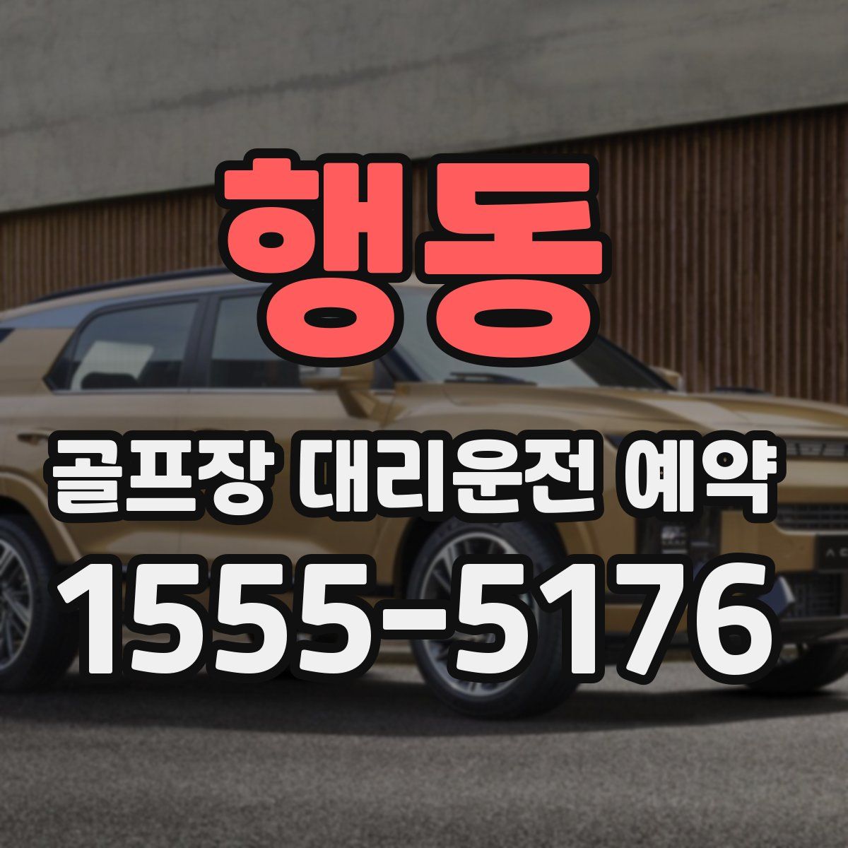 행동 골프장 대리운전 예약
