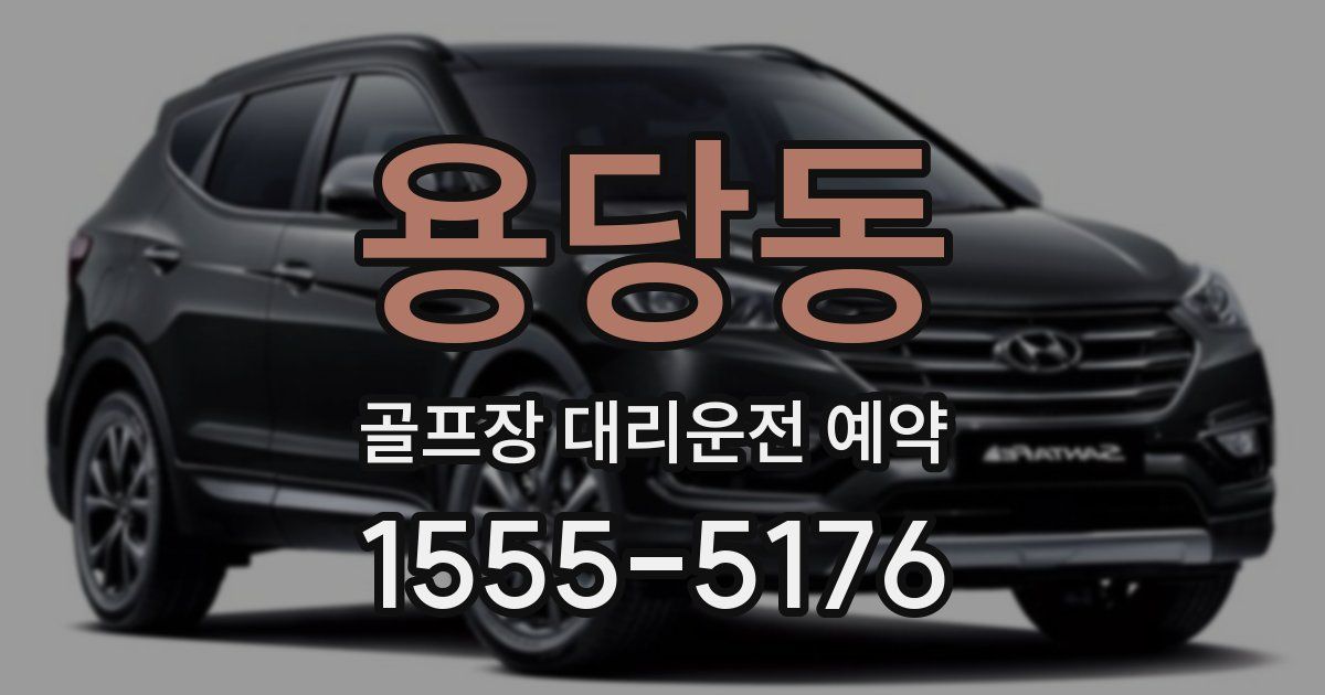 용당동 골프장 대리운전 예약