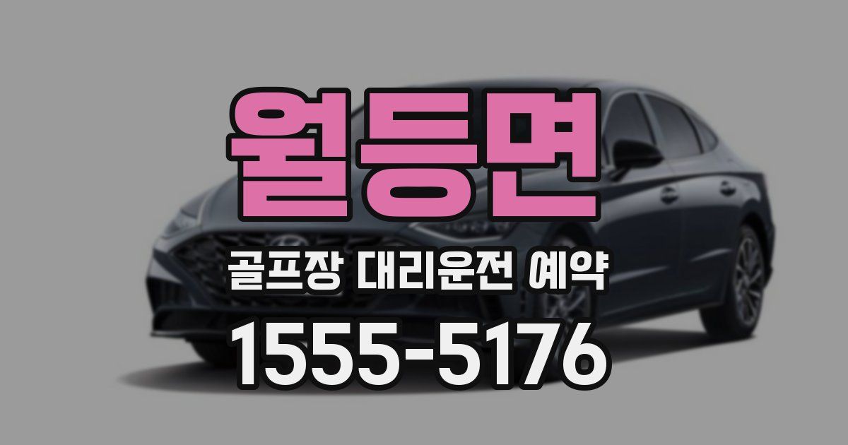 월등면 골프장 대리운전 예약