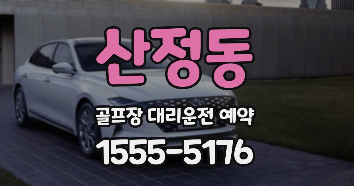 산정동 골프장 대리운전 예약