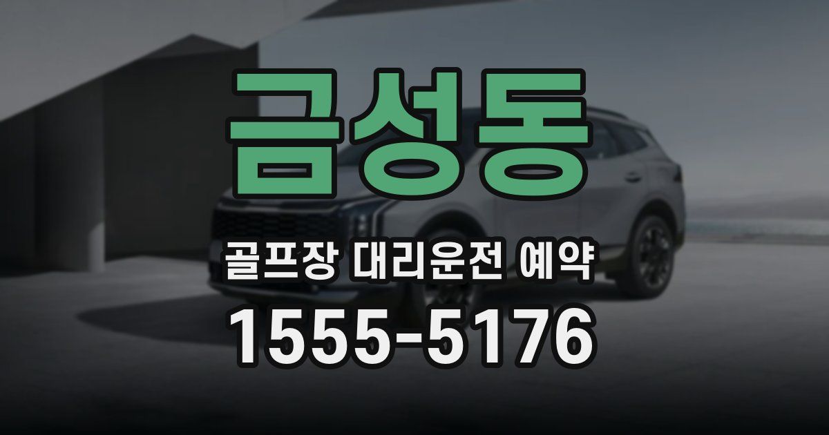 금성동 골프장 대리운전 예약