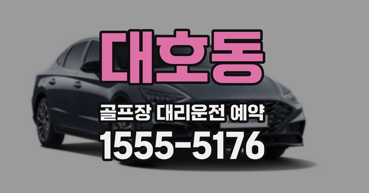 대호동 골프장 대리운전 예약