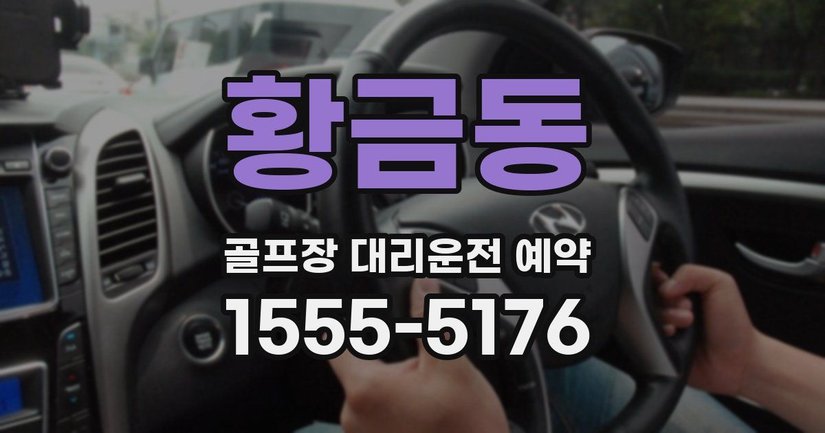 황금동 골프장 대리운전 예약