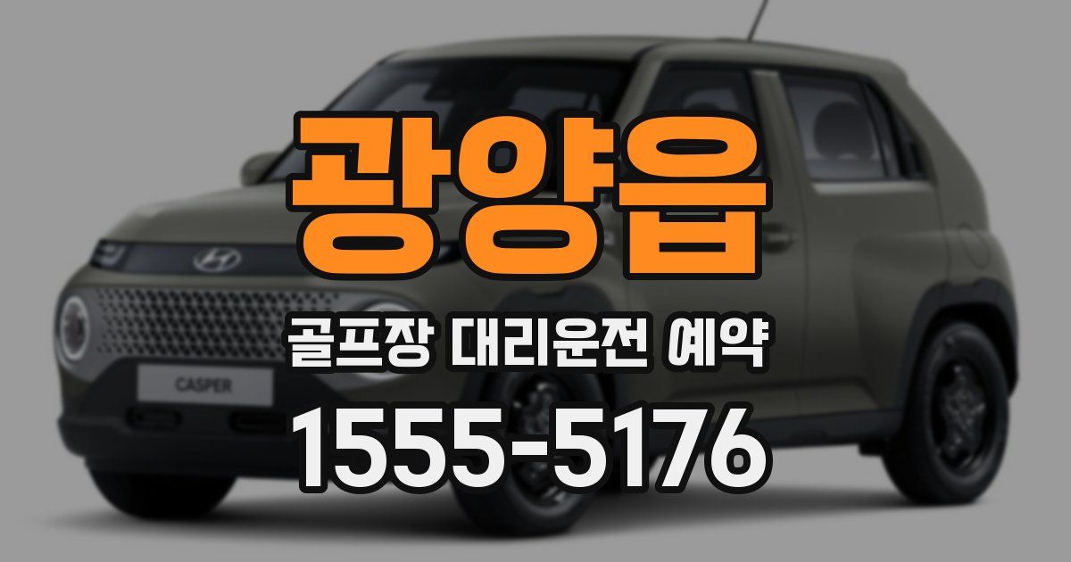 광양읍 골프장 대리운전 예약