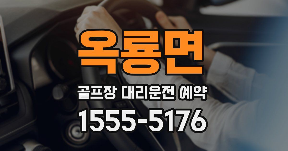 옥룡면 골프장 대리운전 예약