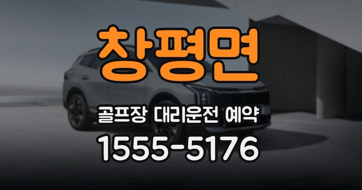 창평면 골프장 대리운전 예약