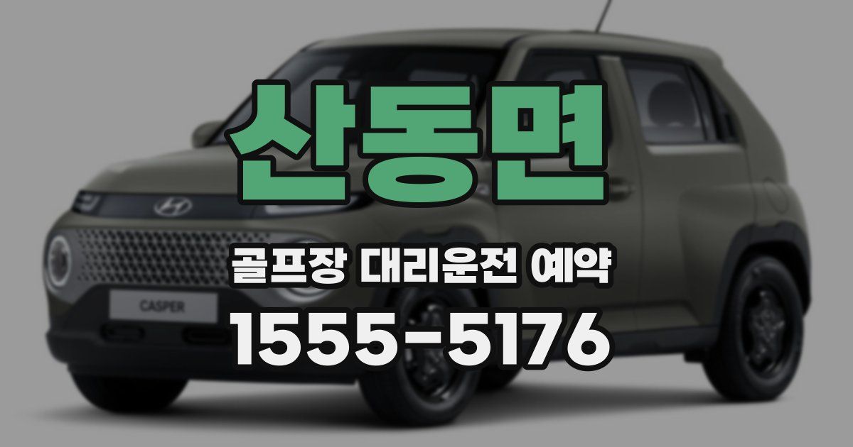 산동면 골프장 대리운전 예약