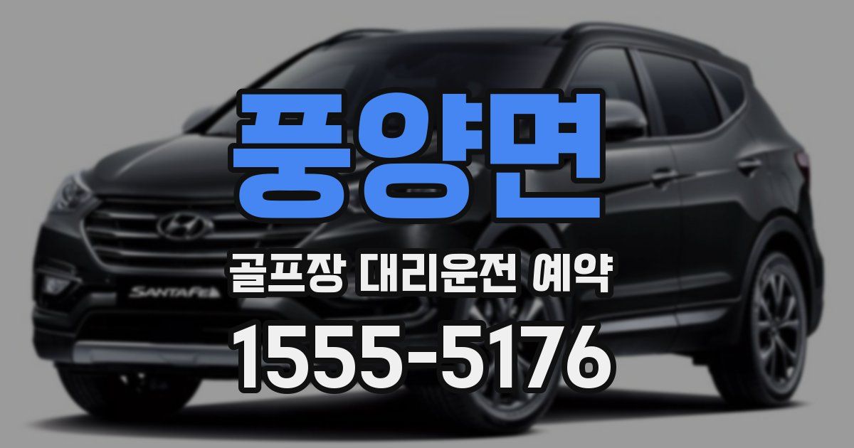 풍양면 골프장 대리운전 예약