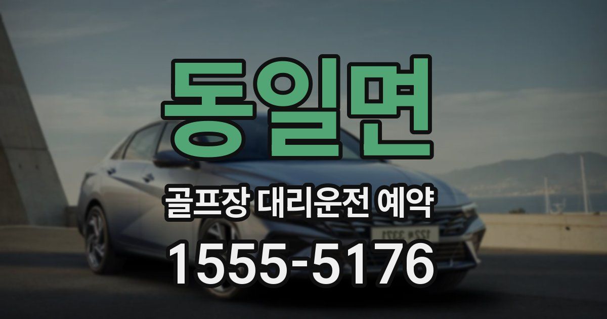 동일면 골프장 대리운전 예약
