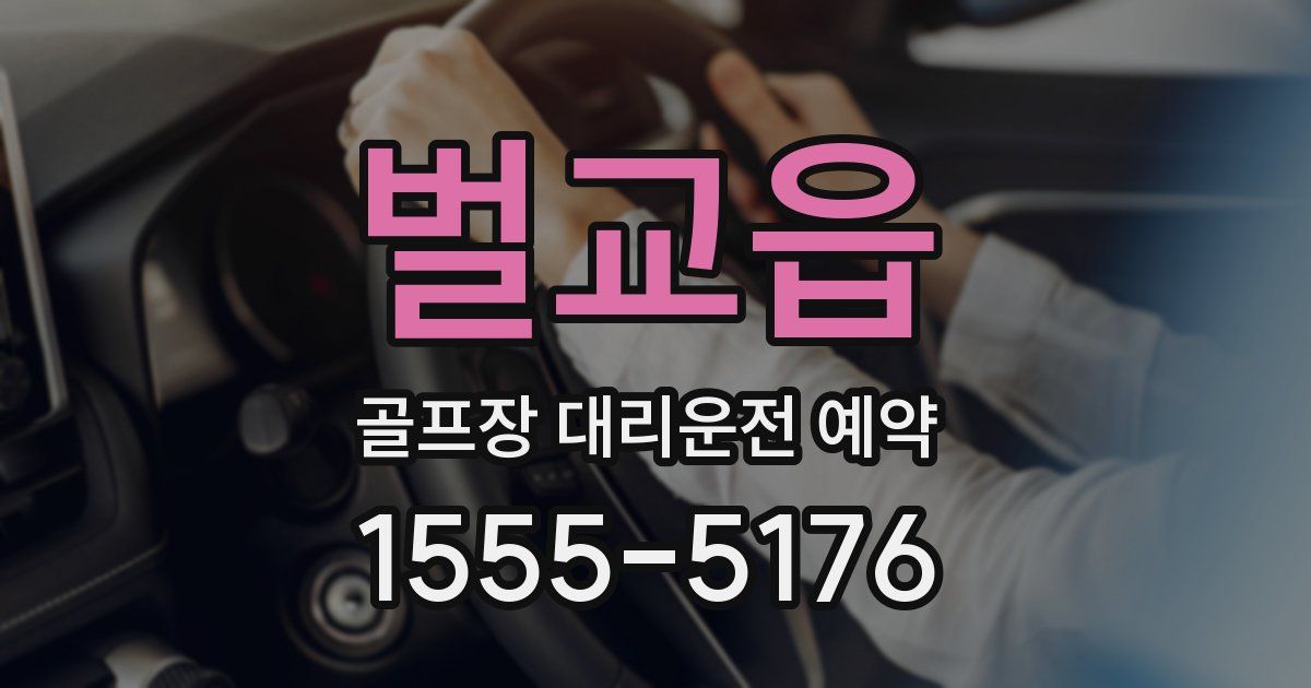 벌교읍 골프장 대리운전 예약
