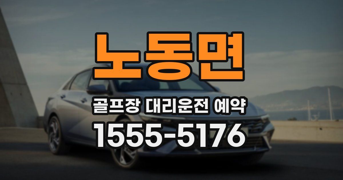 노동면 골프장 대리운전 예약