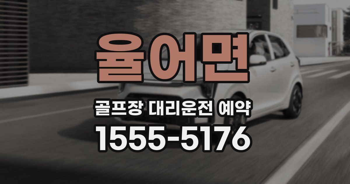율어면 골프장 대리운전 예약