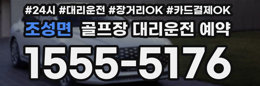 조성면 골프장 대리운전 예약