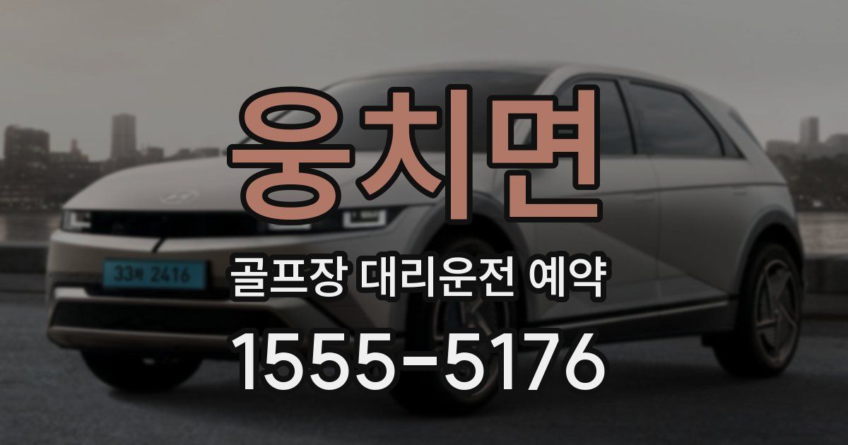 웅치면 골프장 대리운전 예약