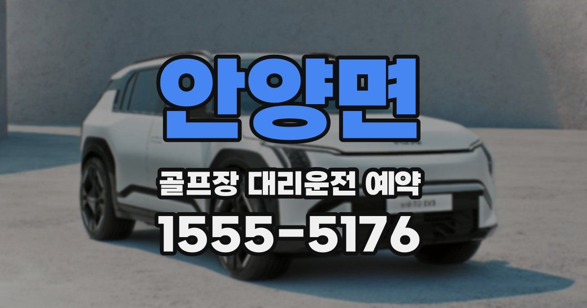 안양면 골프장 대리운전 예약