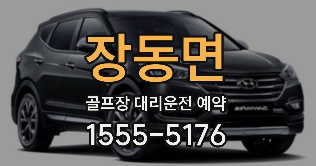 장동면 골프장 대리운전 예약