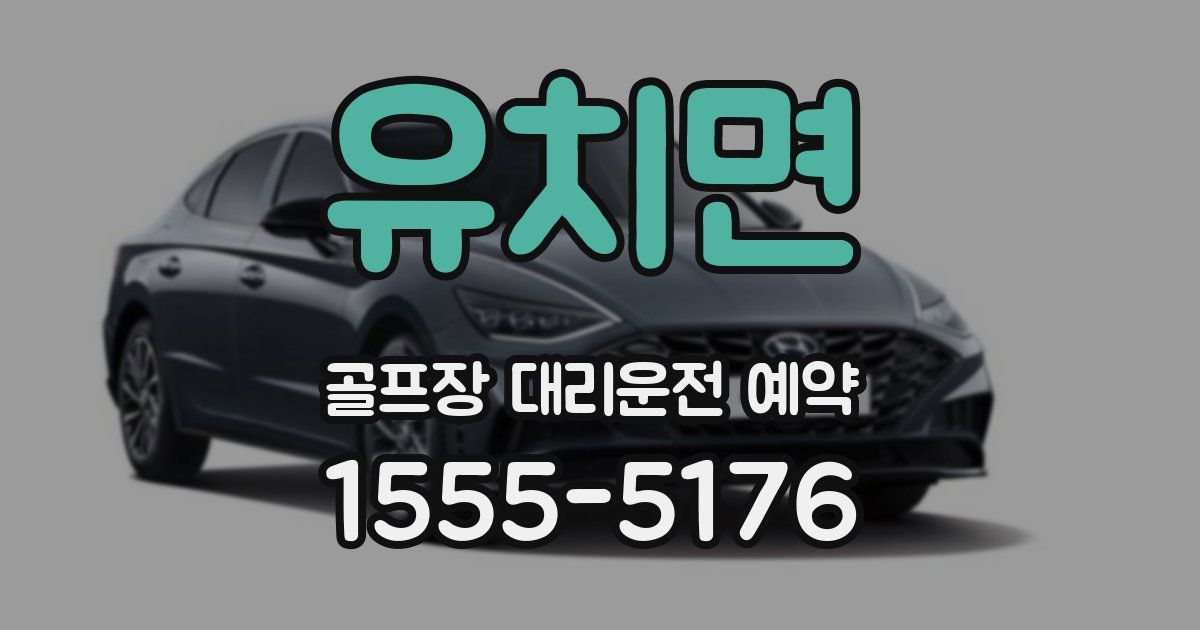 유치면 골프장 대리운전 예약