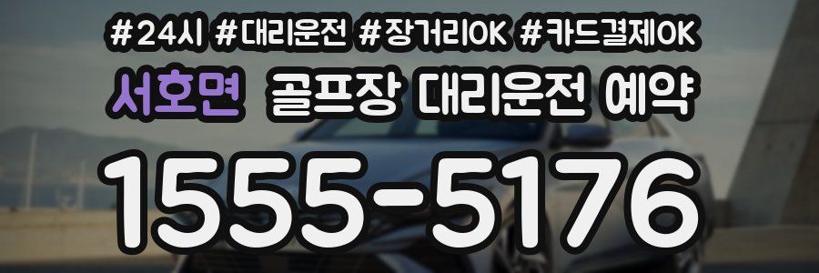 서호면 골프장 대리운전 예약