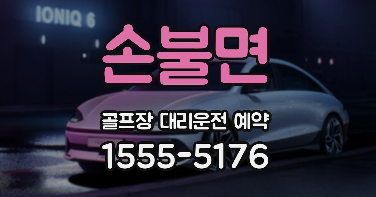 손불면 골프장 대리운전 예약