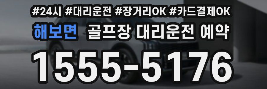 해보면 골프장 대리운전 예약