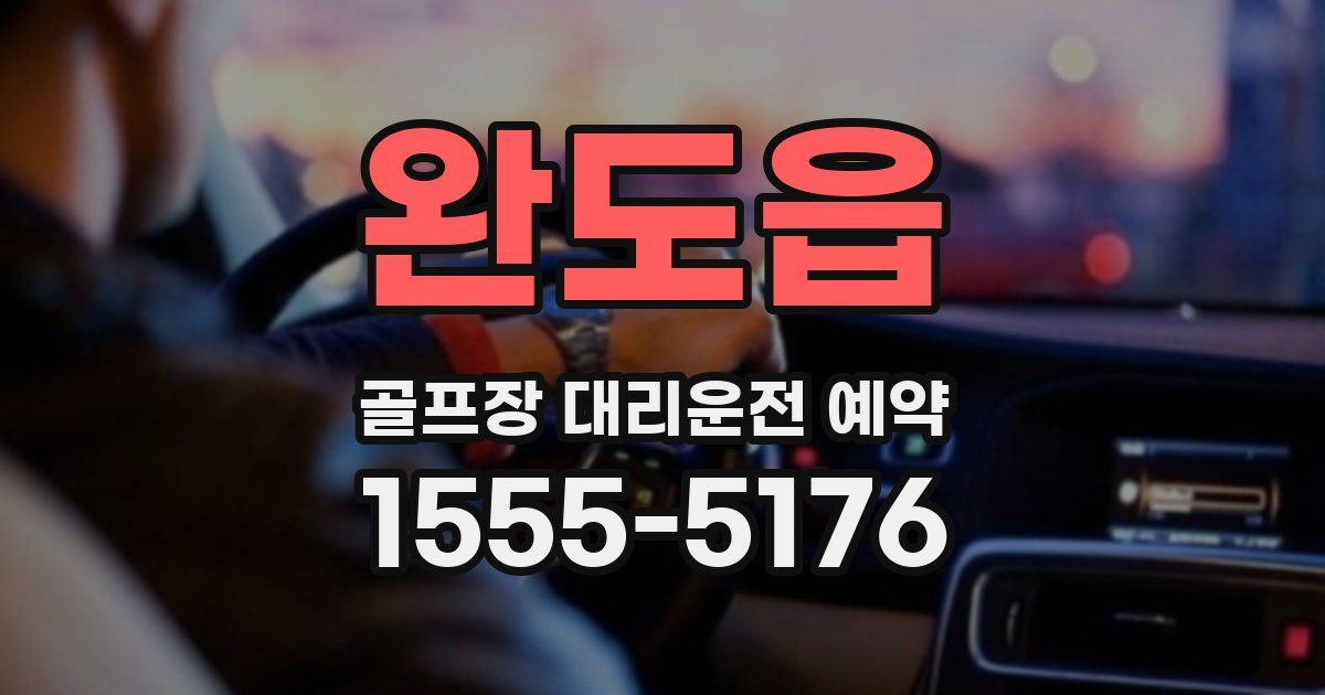 완도읍 골프장 대리운전 예약