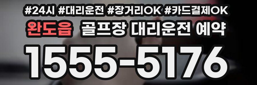 완도읍 골프장 대리운전 예약