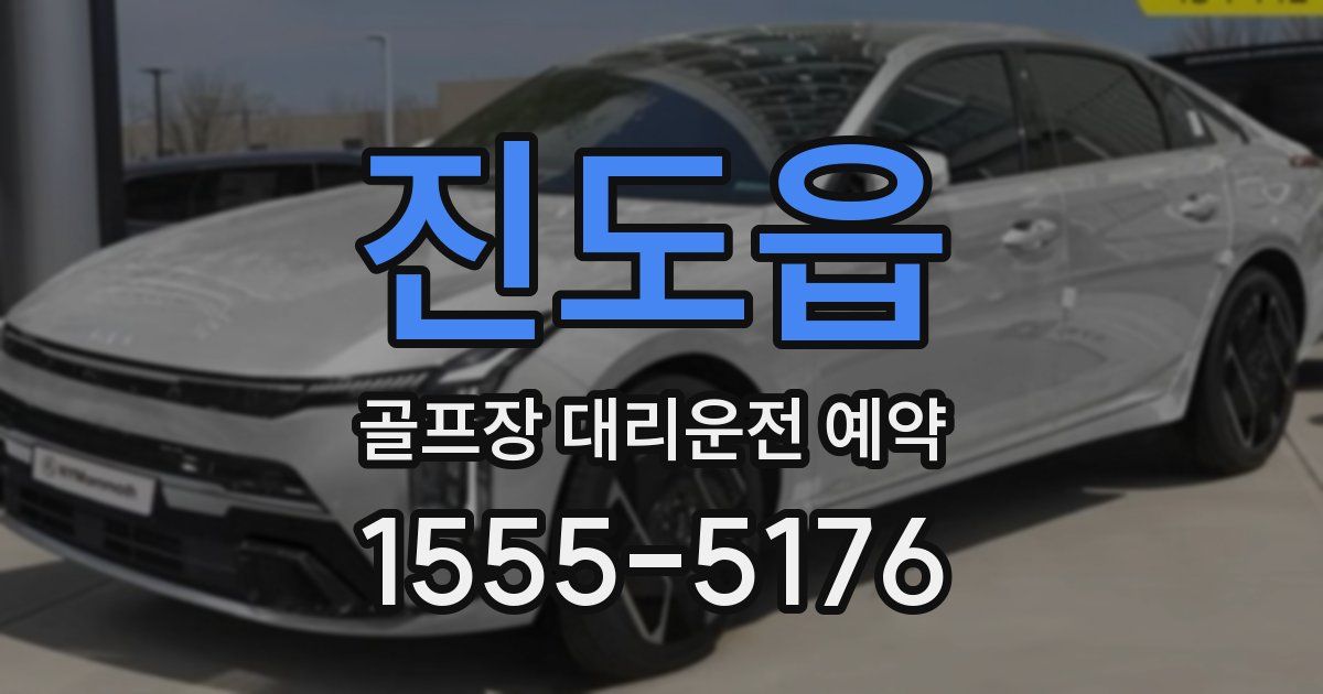 진도읍 골프장 대리운전 예약