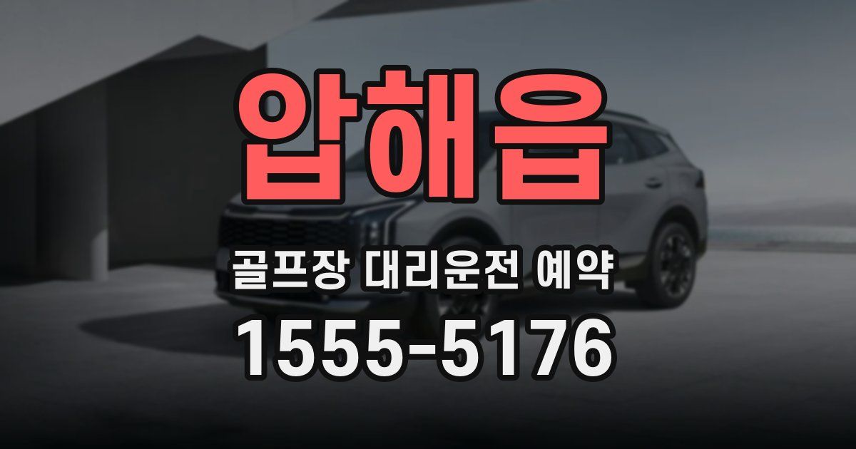 압해읍 골프장 대리운전 예약