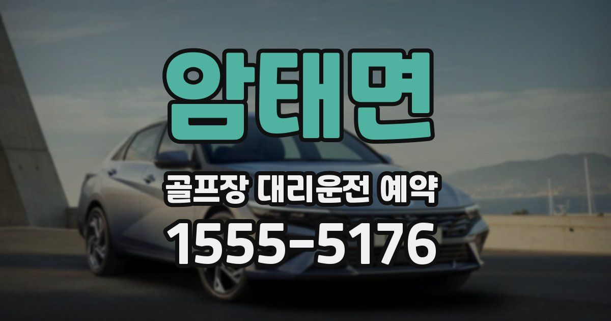 암태면 골프장 대리운전 예약