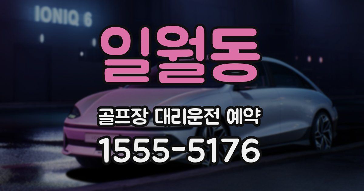 일월동 골프장 대리운전 예약