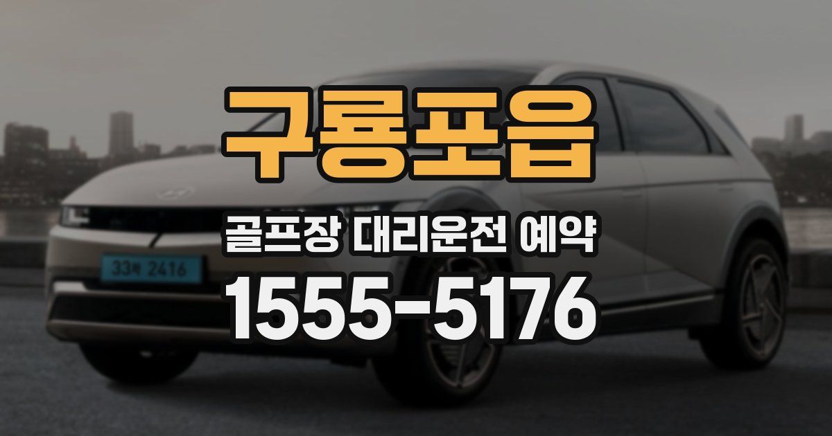 구룡포읍 골프장 대리운전 예약