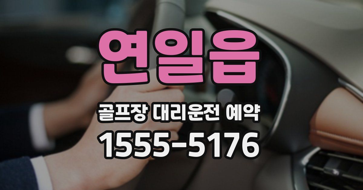 연일읍 골프장 대리운전 예약
