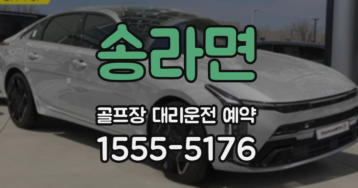 송라면 골프장 대리운전 예약