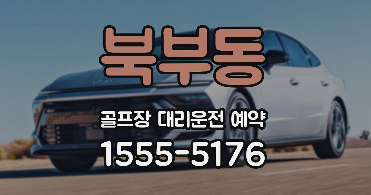 북부동 골프장 대리운전 예약