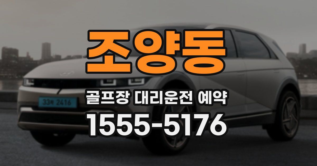 조양동 골프장 대리운전 예약