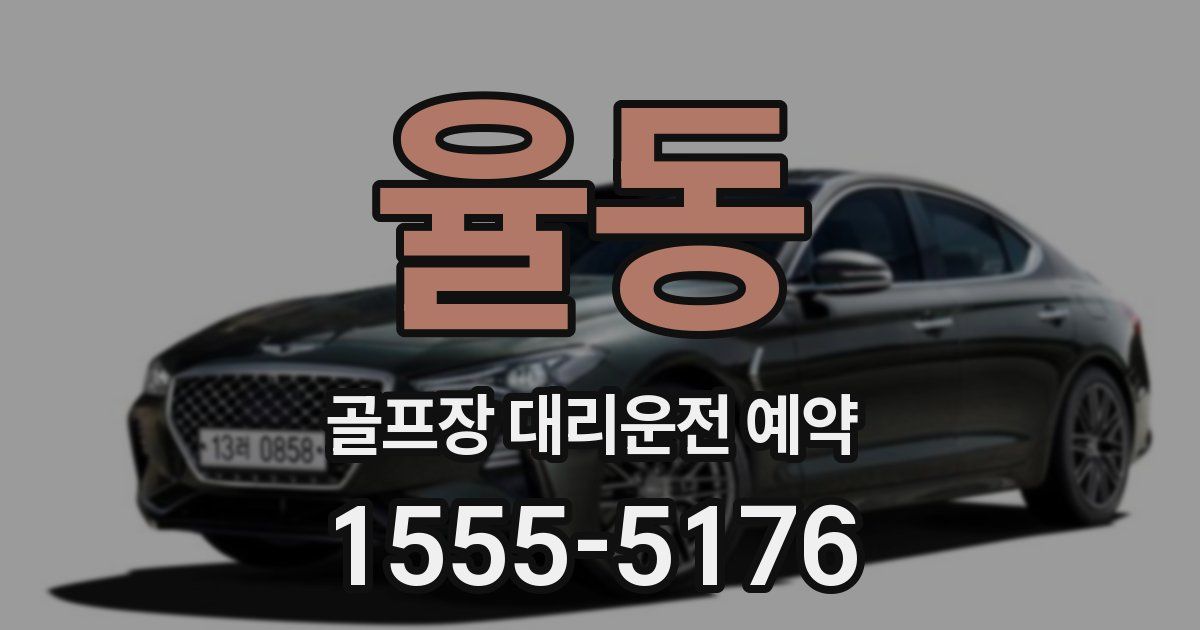율동 골프장 대리운전 예약